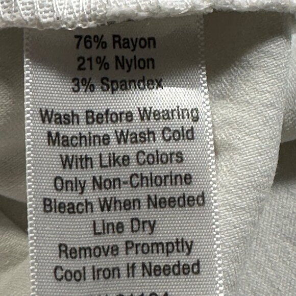 Kim Rogers Womens White Bermuda Shorts Size 16 Beach Resort Vacation - Picture 4 of 7